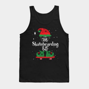 The skateboarding elf.. skateboarding christmas gifts Tank Top